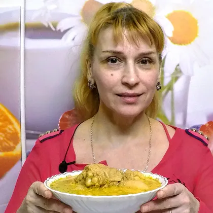 Сациви - тушеная курица в ореховом соусе по грузински