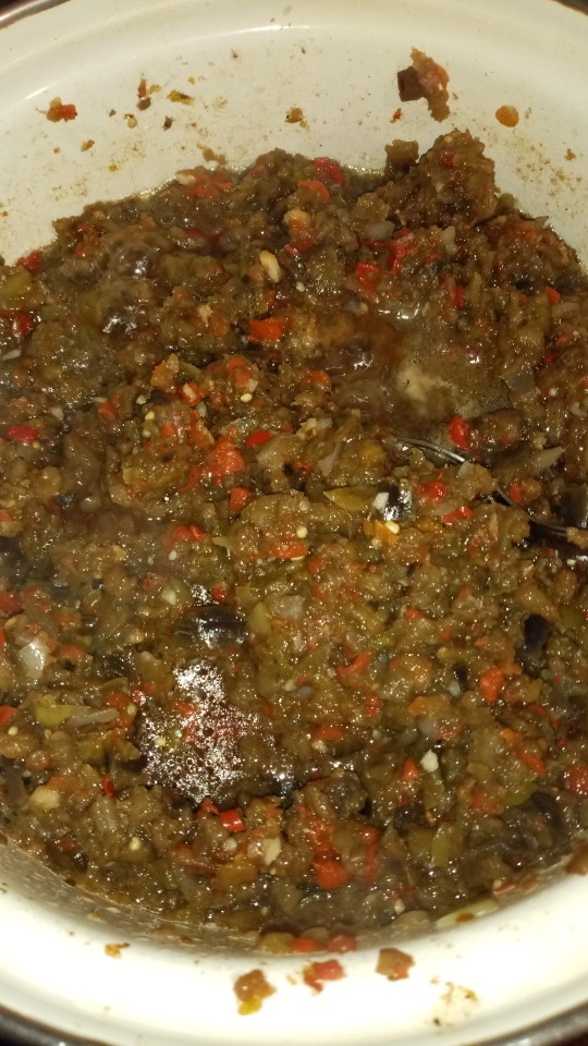 Баклажаный острый соус