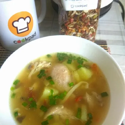 Суп- лапша домашняя с сушеными овощами Cookpad