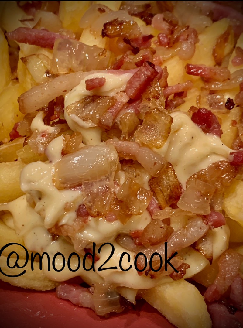 Картофель фри с беконом и трюфельным майонезом | Loaded Potato with Bacon and Truffle Mayonnaise