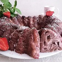 🍓 Пирог из лаваша с клубничной заливкой