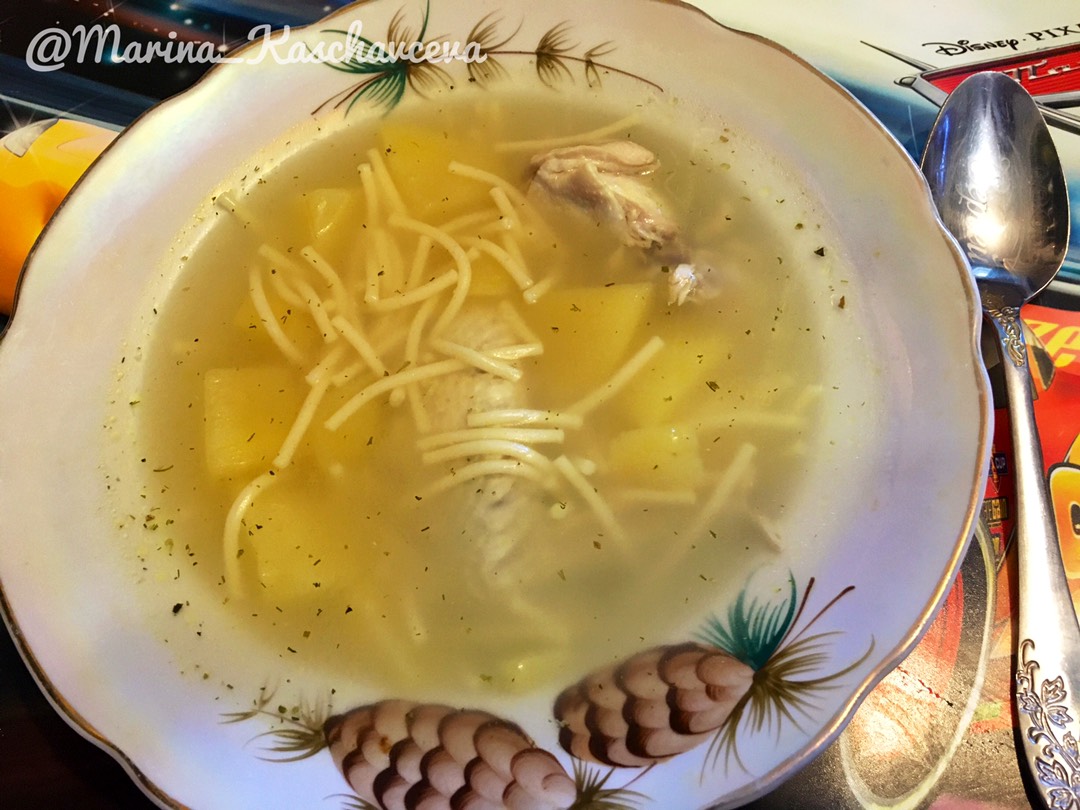Суп с крылышками на Новый год