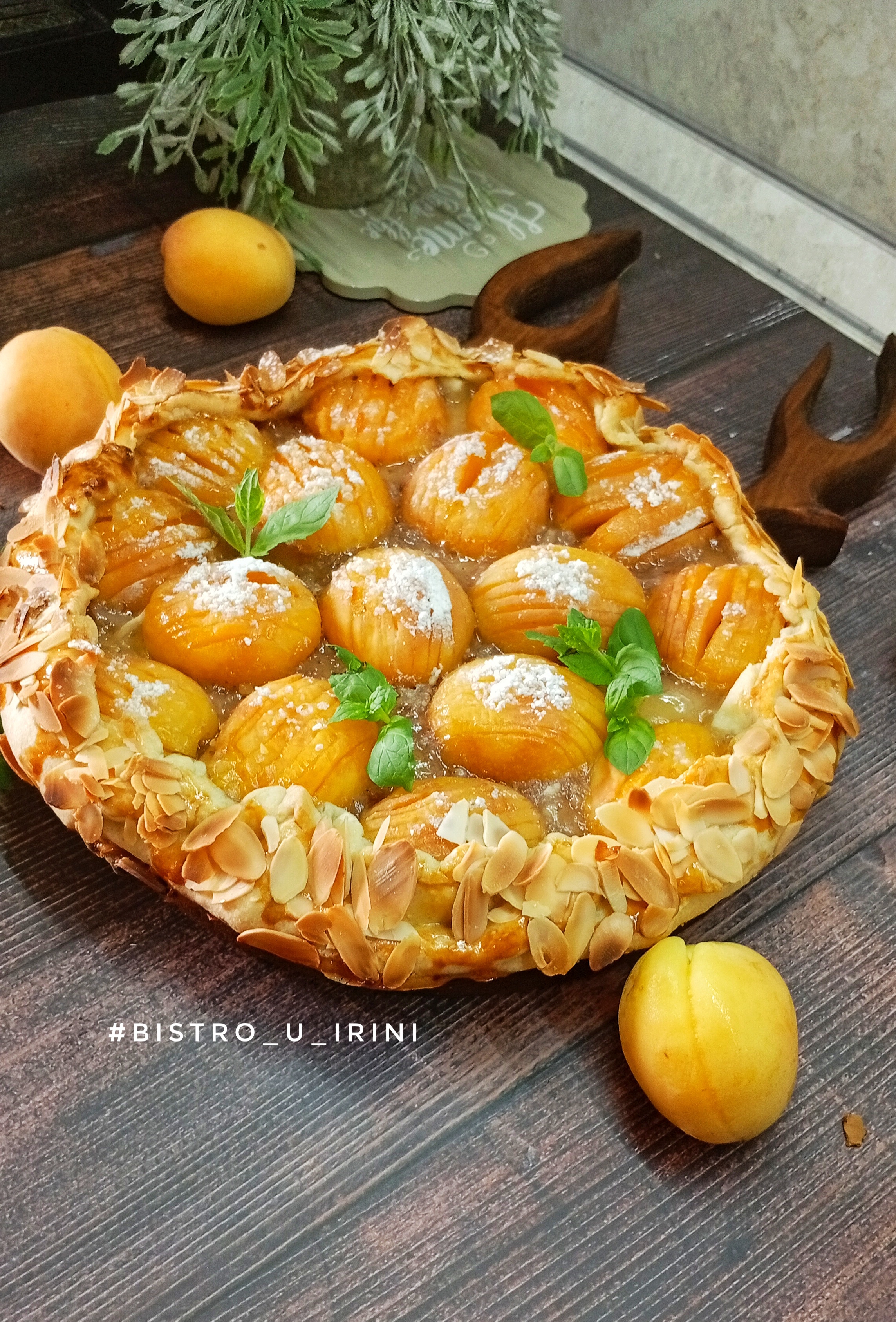 Галета с абрикосами и миндальными лепестками