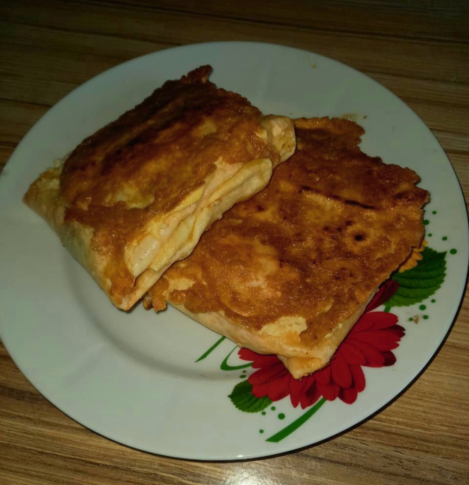 Конвертики из лаваша на завтрак
