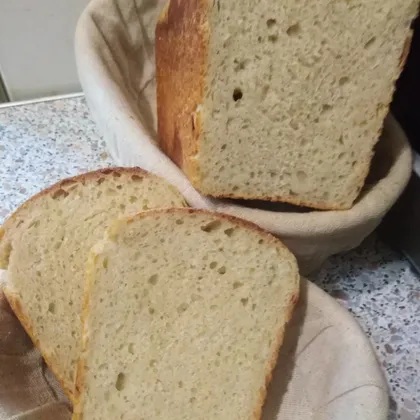 Хлеб с луком на горчичном масле