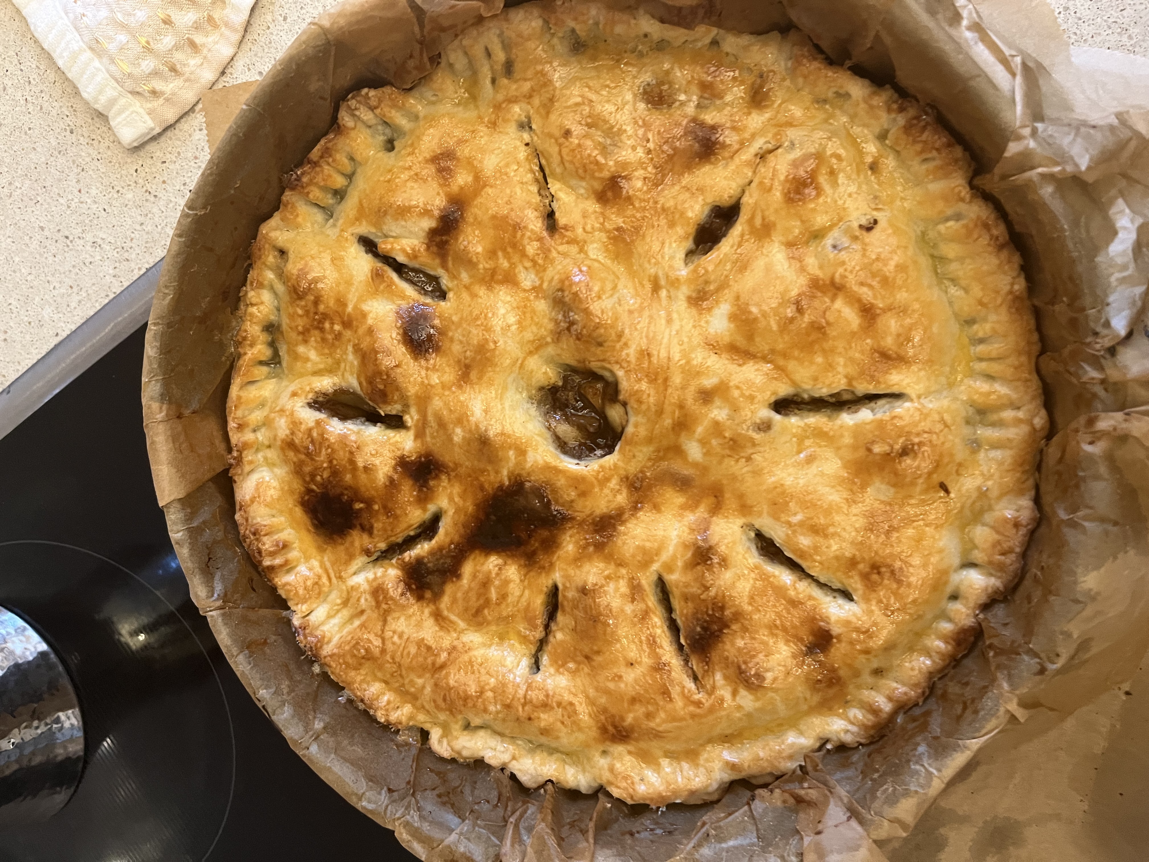 Домашний яблочный пирог 🍎 🥧 