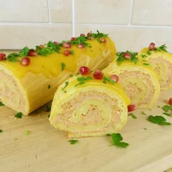 Выпечка на Новый год - рулет с курицей! Лучшая закуска на праздничный стол