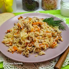 Рис с фаршем в духовке