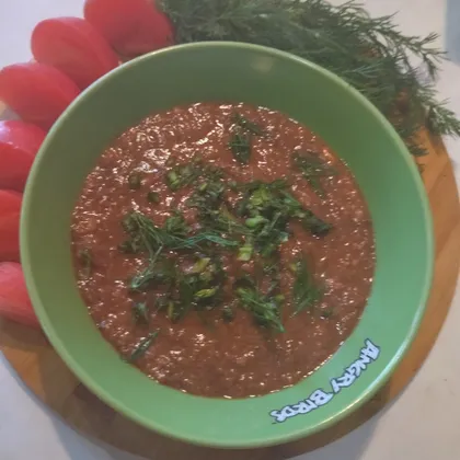 Крем-суп из шампиньонов томатный