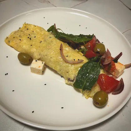 Сырно - яичный рулет  с курицей
