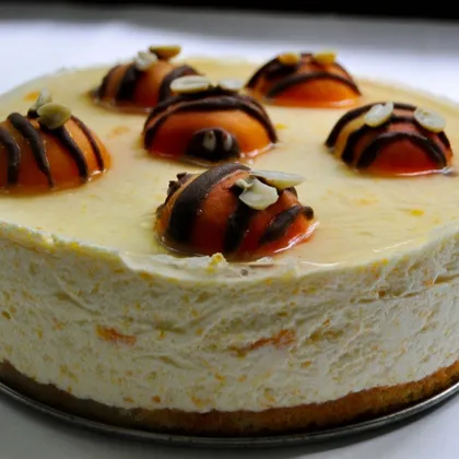 Торт персиковый с абрикосовыми пчелками
