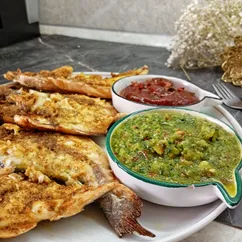 Рыба по-мароккански с тайским соусом