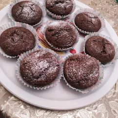 Шоколадные маффины за 20-25 минут🍫🧁