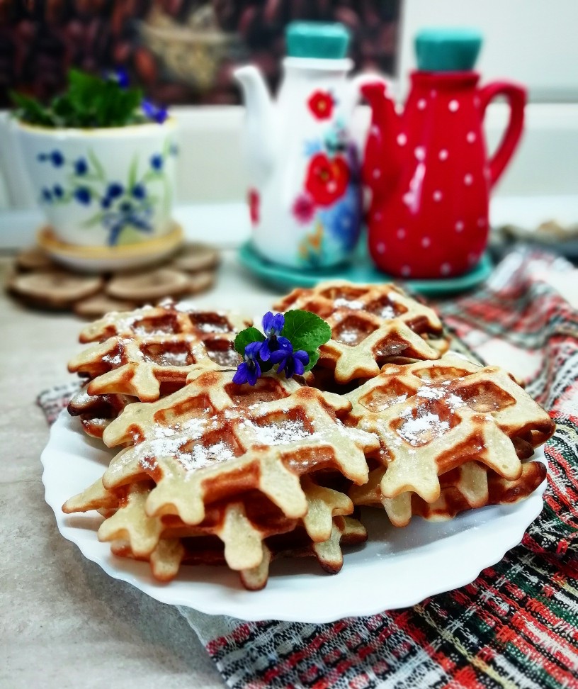 Венские вафли с бананом 🥞🍌