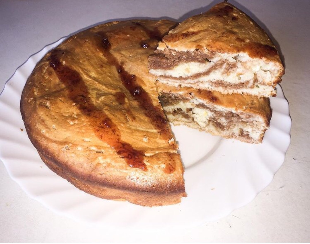Пирог «Зебра» пошаговый рецепт с видео и фото – Французская кухня: Выпечка и десерты