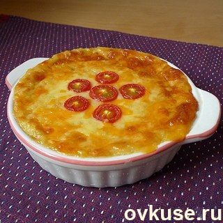 Картофельная запеканка с сыром и луком