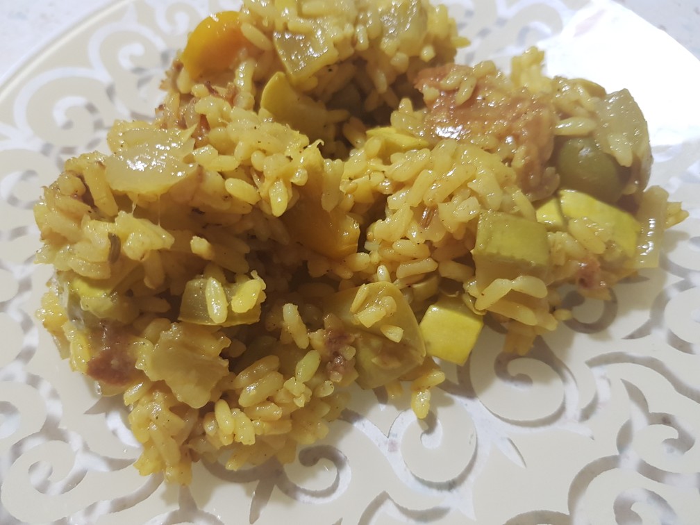 Рис с овощами и специями Лето