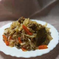 Капуста тушёная с мясным фаршем 🤗🤗🤗