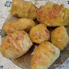 Картошечка под сыром с чесночком🥔🧀