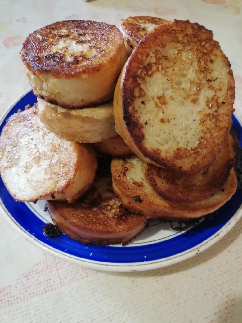 Гренки на молоке