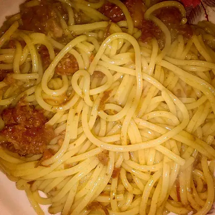 Спагетти с говядиной