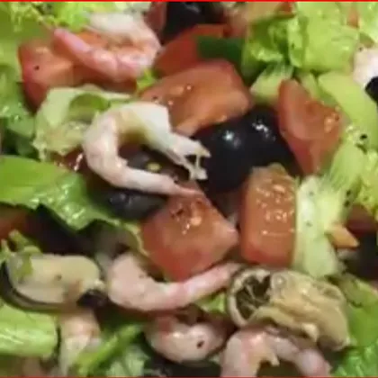 Салат с море продуктами