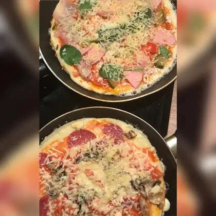 Домашняя~пицца на сковороде
