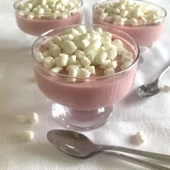 Суфле (бланманже) из красной смородины (низкокалорийный пп-десерт)🍮🍧