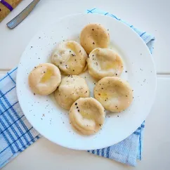 Равиоли с баклажаном и творогом