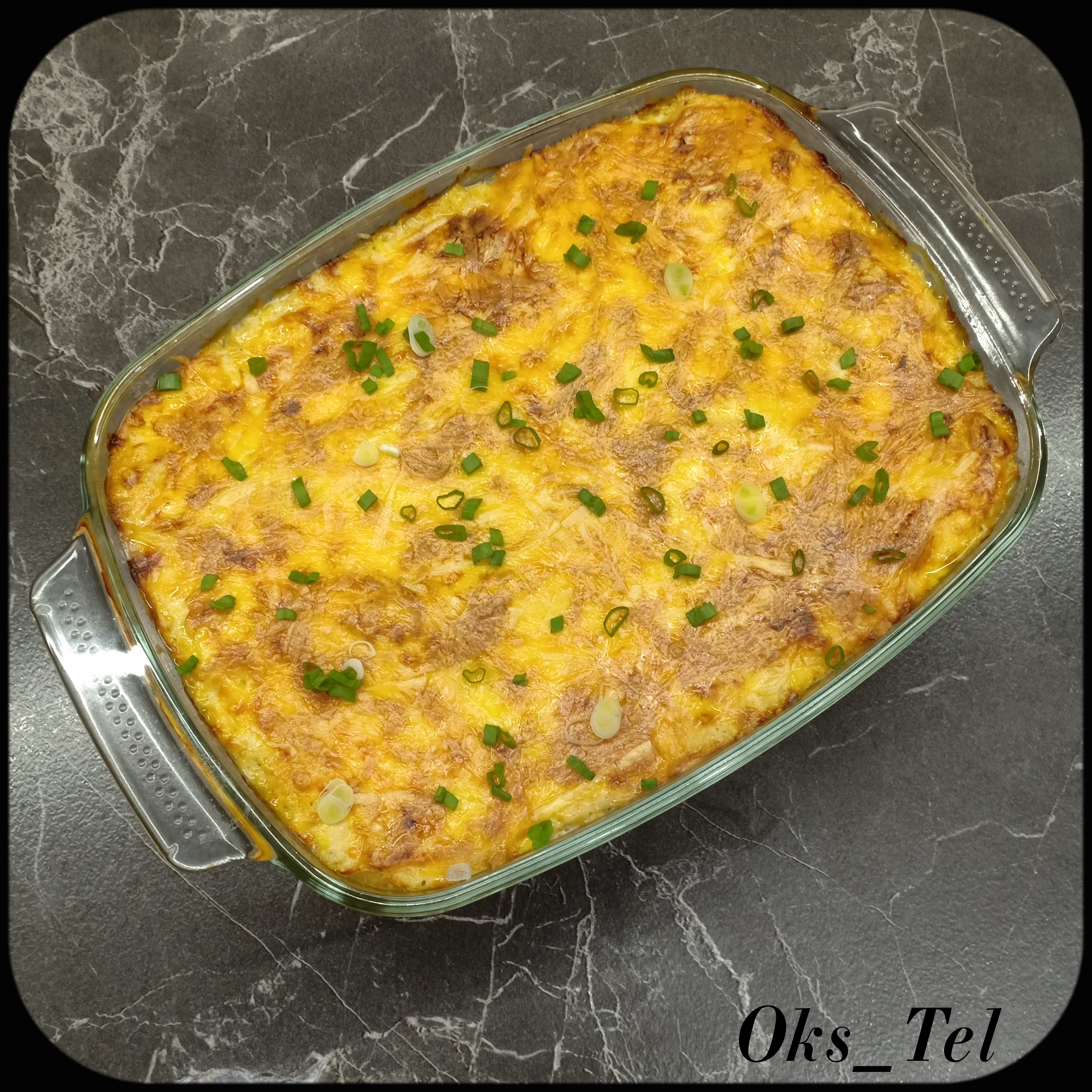 Лазанья с курицей и грибами