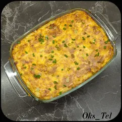 Лазанья с курицей и грибами