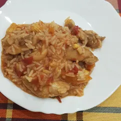 Паэлью с курицей