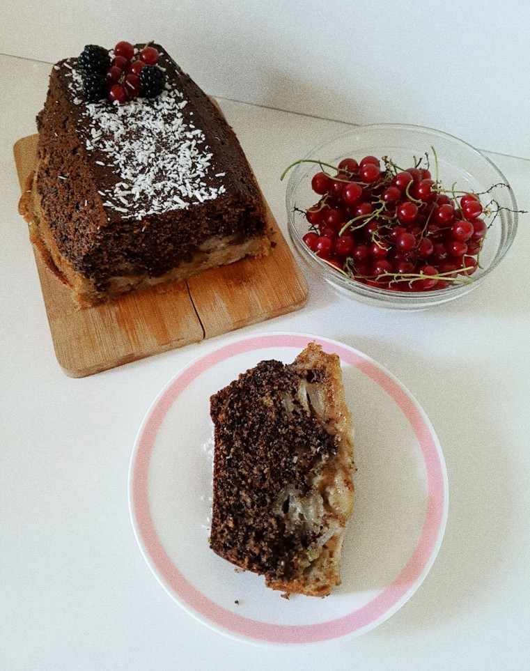 Грушевый🍐 пирог с шоколадом🍫