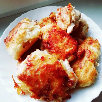 Отбивные из куриной грудки в картофельном кляре 🤤