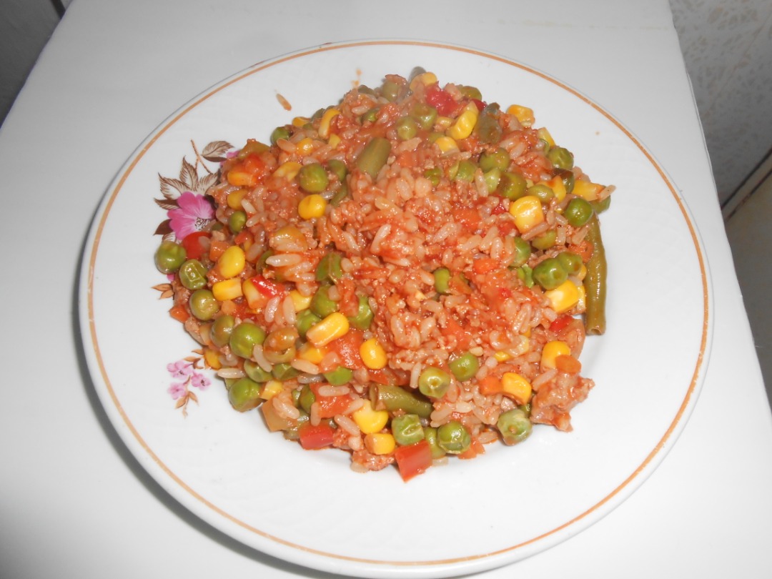 Рис с замороженными овощами - пошаговый рецепт с фото