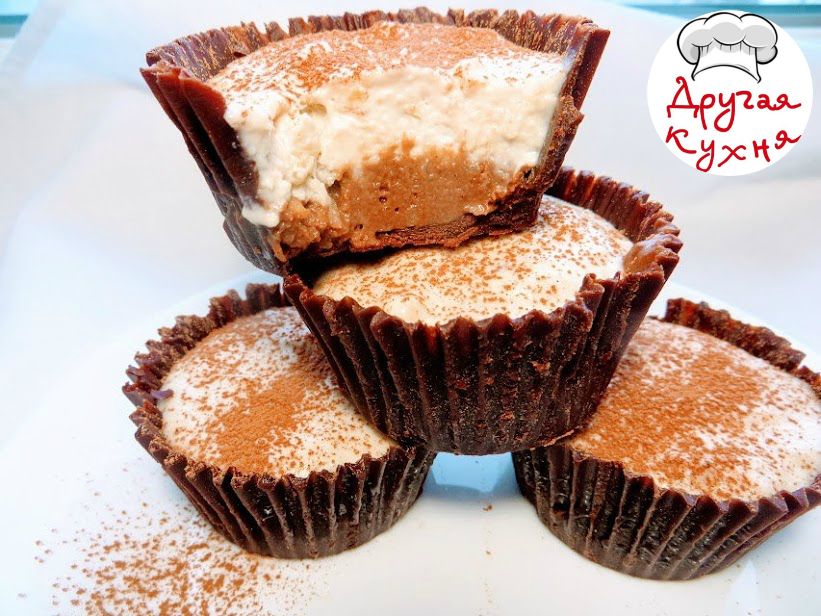 Шоколадные чашечки капучино (постные)