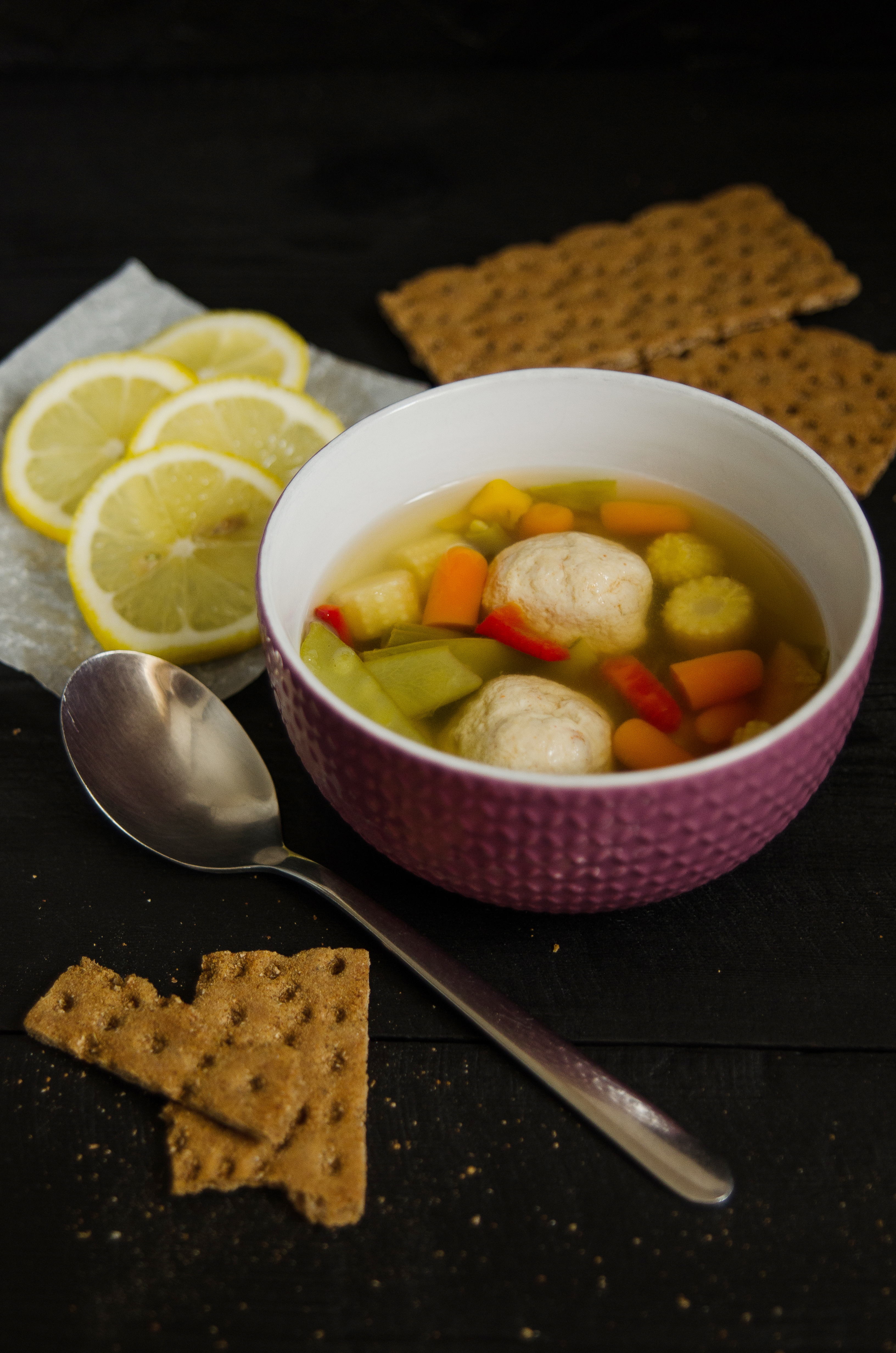 Овощной суп с фрикадельками