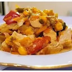 Рагу из куриной грудки с овощами ПП