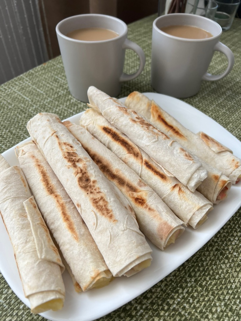 Рулетики из лаваша с картофелем