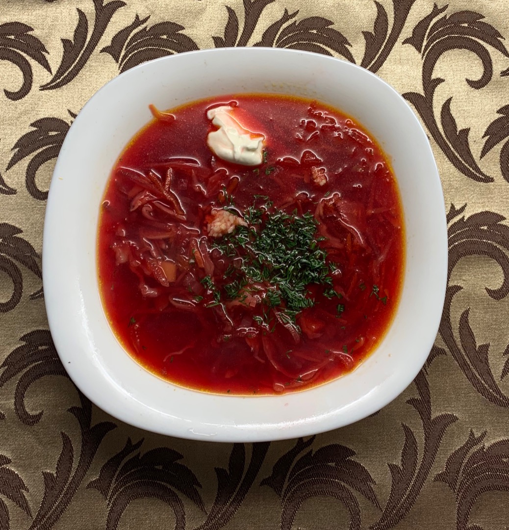 Украинский красный борщ с говядиной. Пошаговый рецепт с фото | Кушать нет