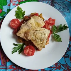 Рыба под маринадом с болгарским перцем