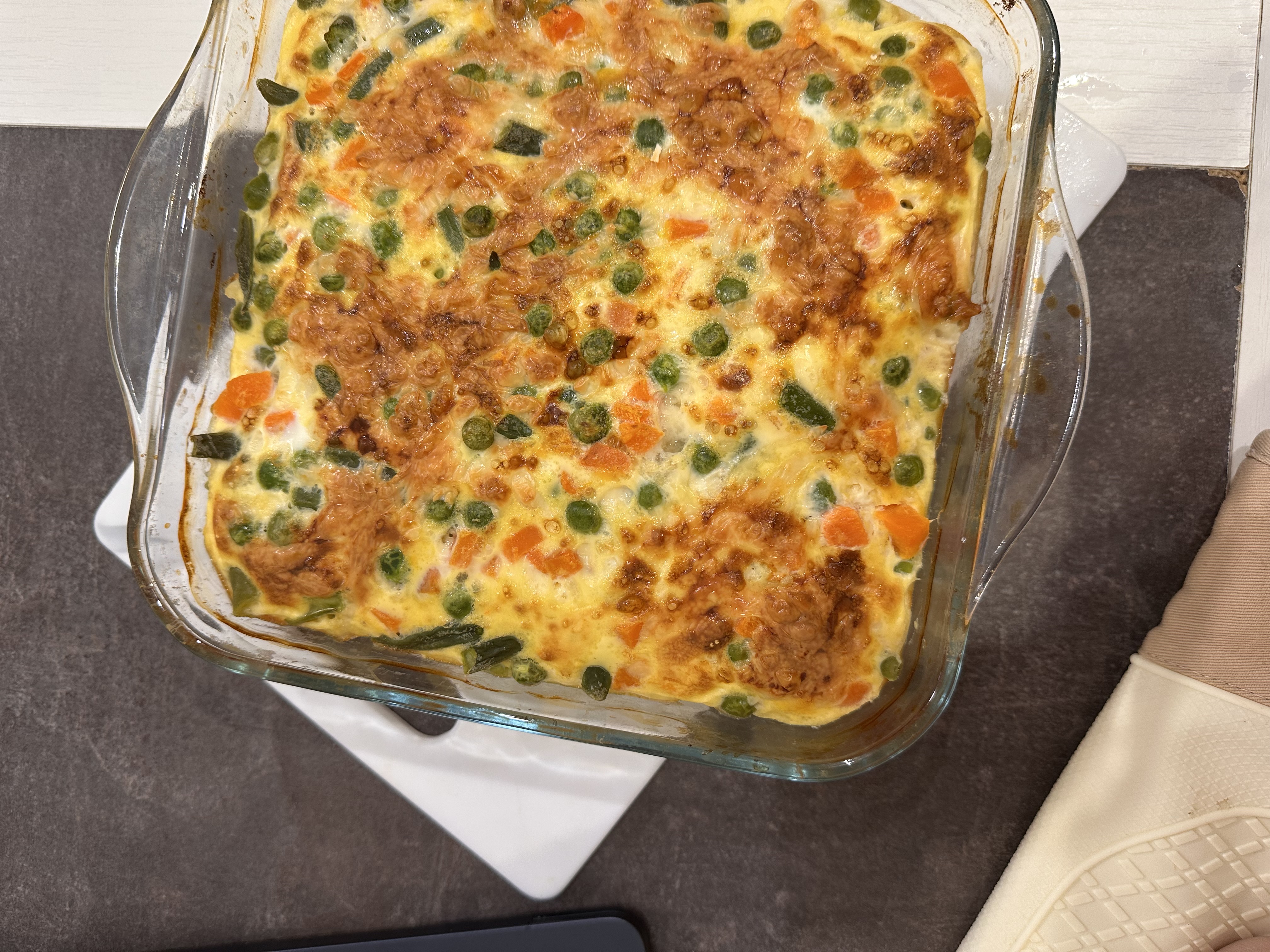 Запеканка с курицей и овощами