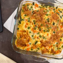 Запеканка с курицей и овощами 