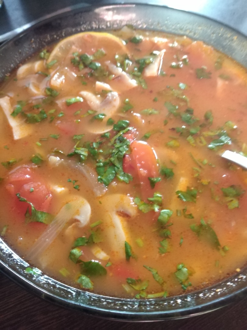 Суп "Том ям" с креветками