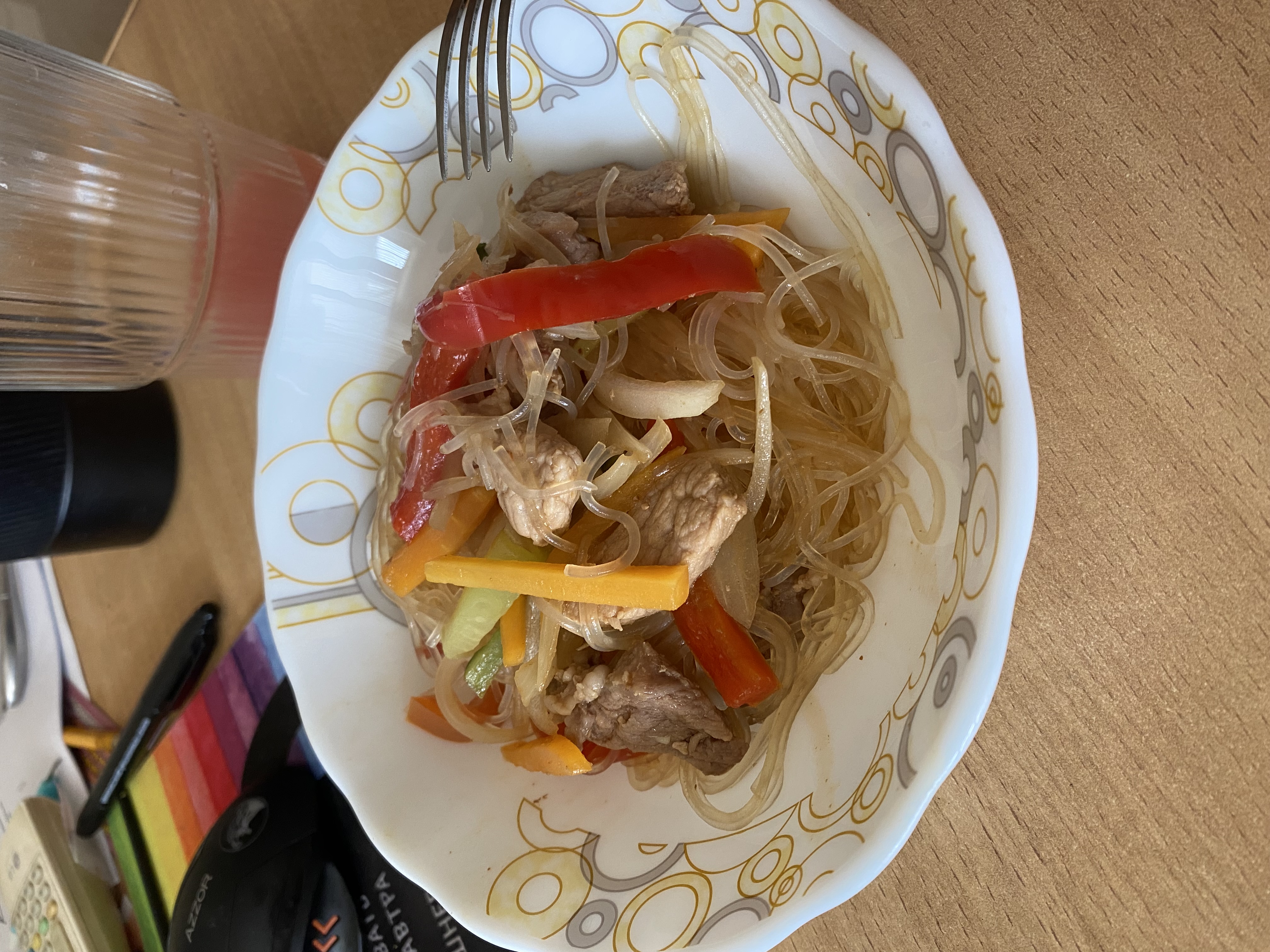 Фунчоза со свининой