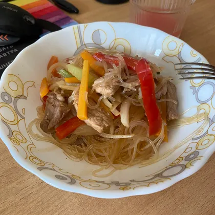 Фунчоза со свининой