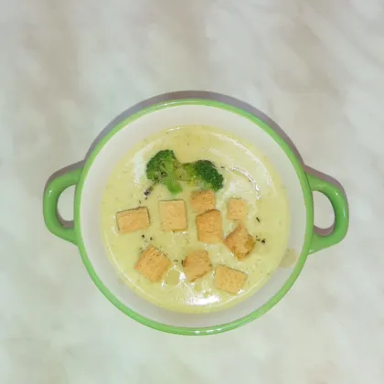 Сырный суп-пюре с брокколи