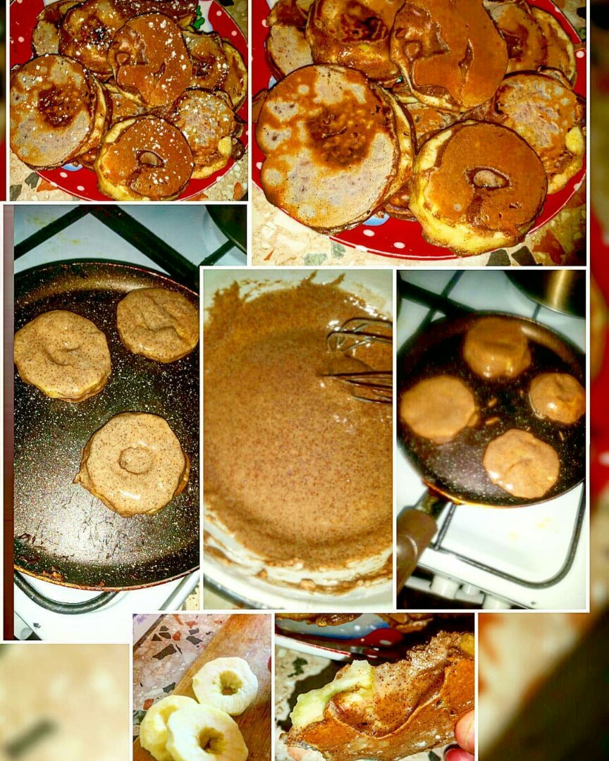 Яблоки с корицей