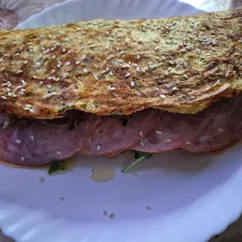 Кабачковая лепёшка с шейкой