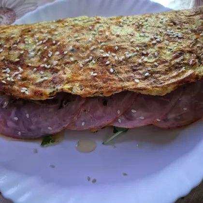 Кабачковая лепёшка с шейкой